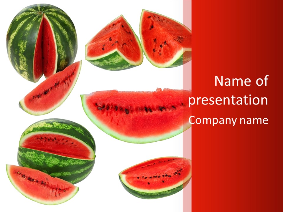 Slice Section Tropical PowerPoint Template