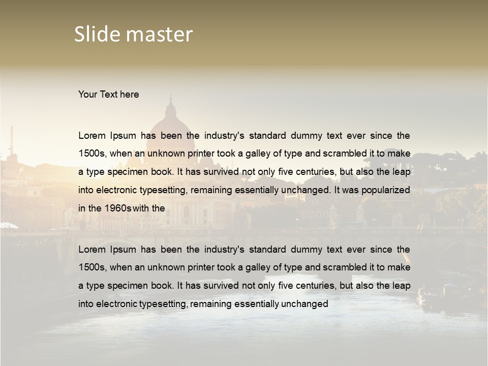 Panoramic River Religion PowerPoint Template