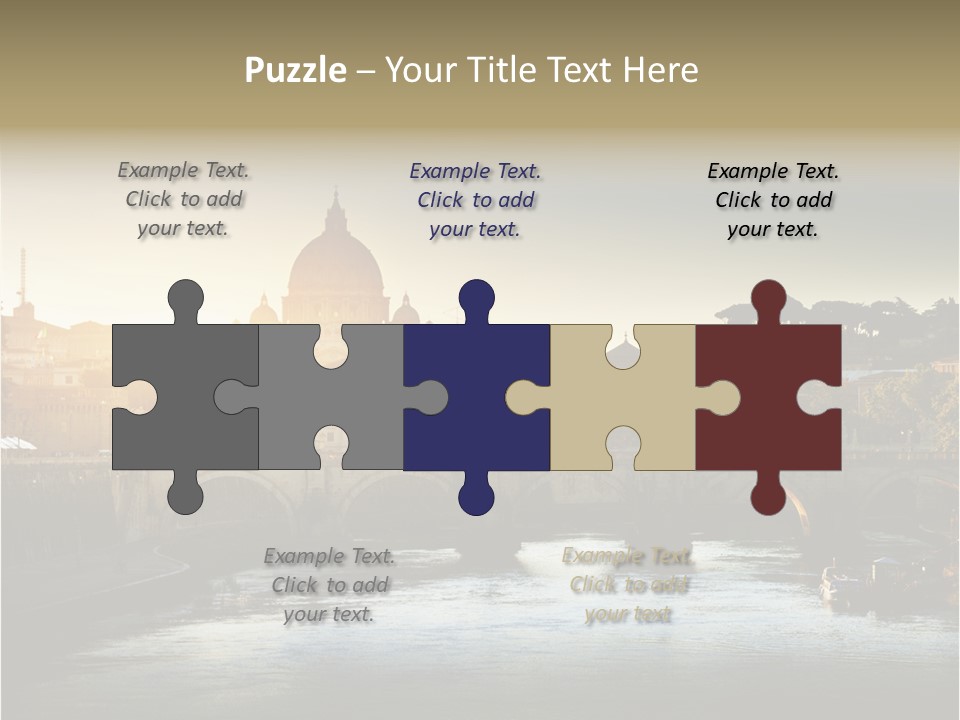 Panoramic River Religion PowerPoint Template