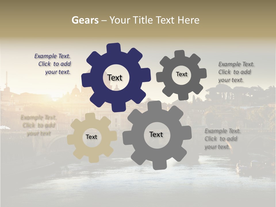 Panoramic River Religion PowerPoint Template