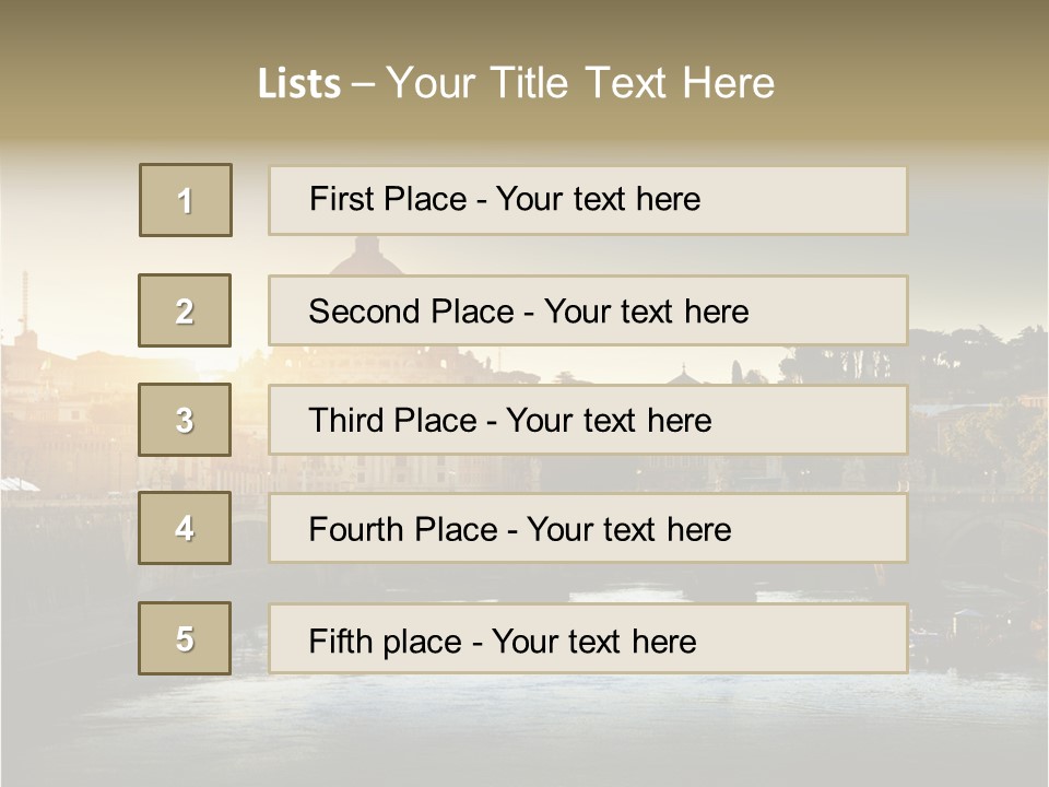 Panoramic River Religion PowerPoint Template