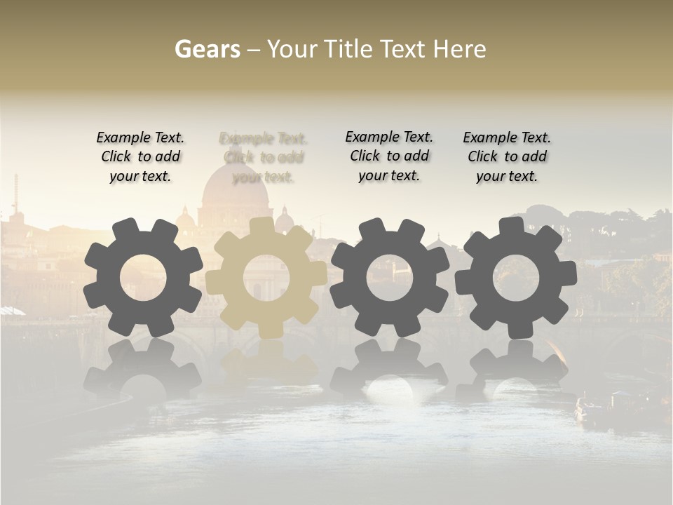 Panoramic River Religion PowerPoint Template