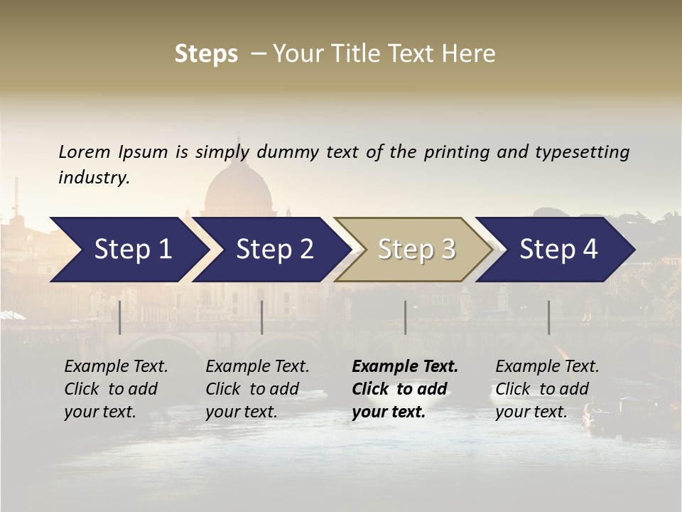 Panoramic River Religion PowerPoint Template