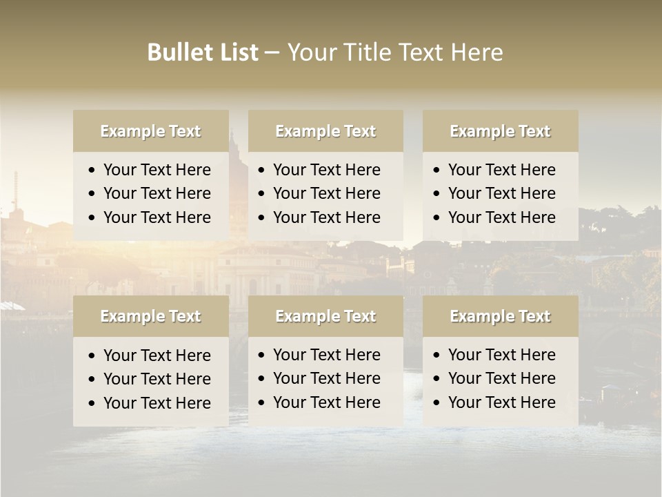 Panoramic River Religion PowerPoint Template