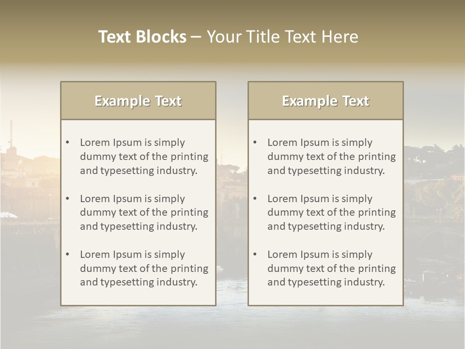 Panoramic River Religion PowerPoint Template
