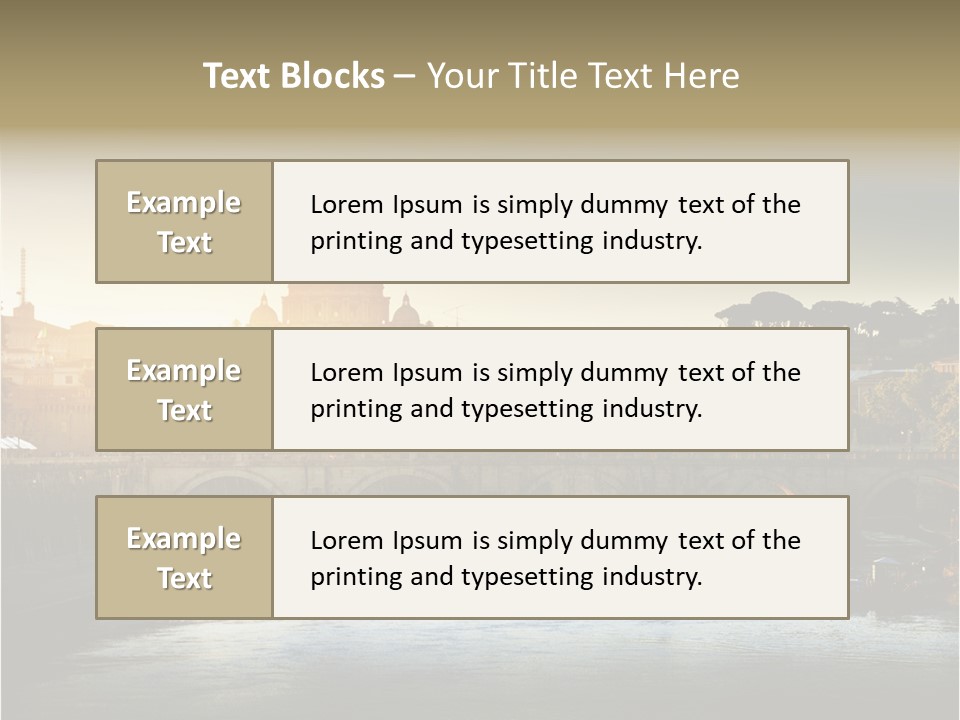 Panoramic River Religion PowerPoint Template