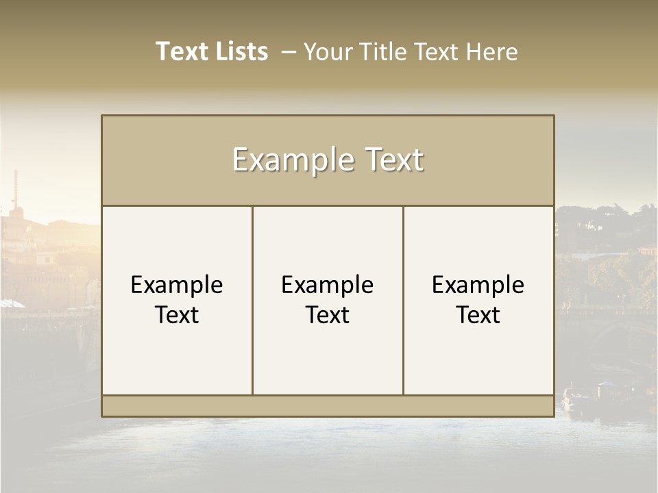 Panoramic River Religion PowerPoint Template