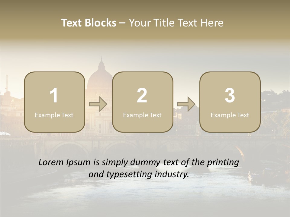 Panoramic River Religion PowerPoint Template