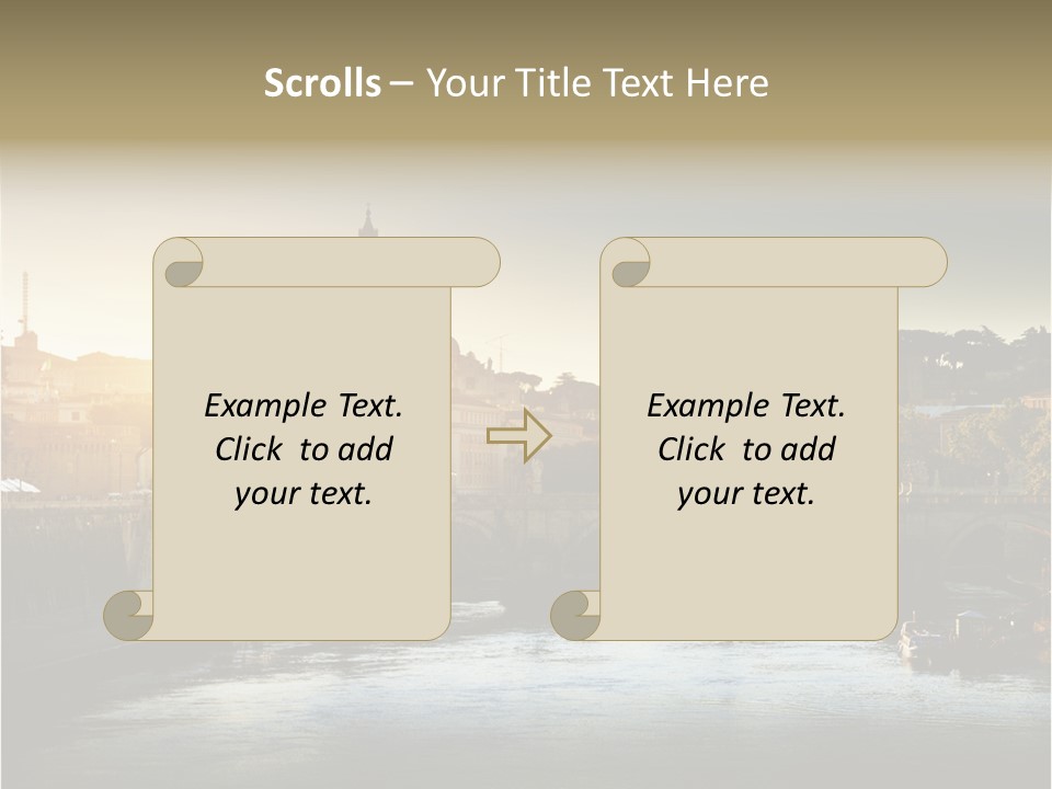Panoramic River Religion PowerPoint Template