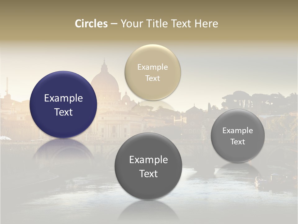 Panoramic River Religion PowerPoint Template