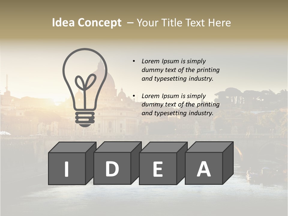 Panoramic River Religion PowerPoint Template