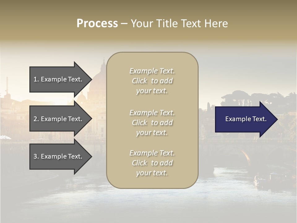 Panoramic River Religion PowerPoint Template