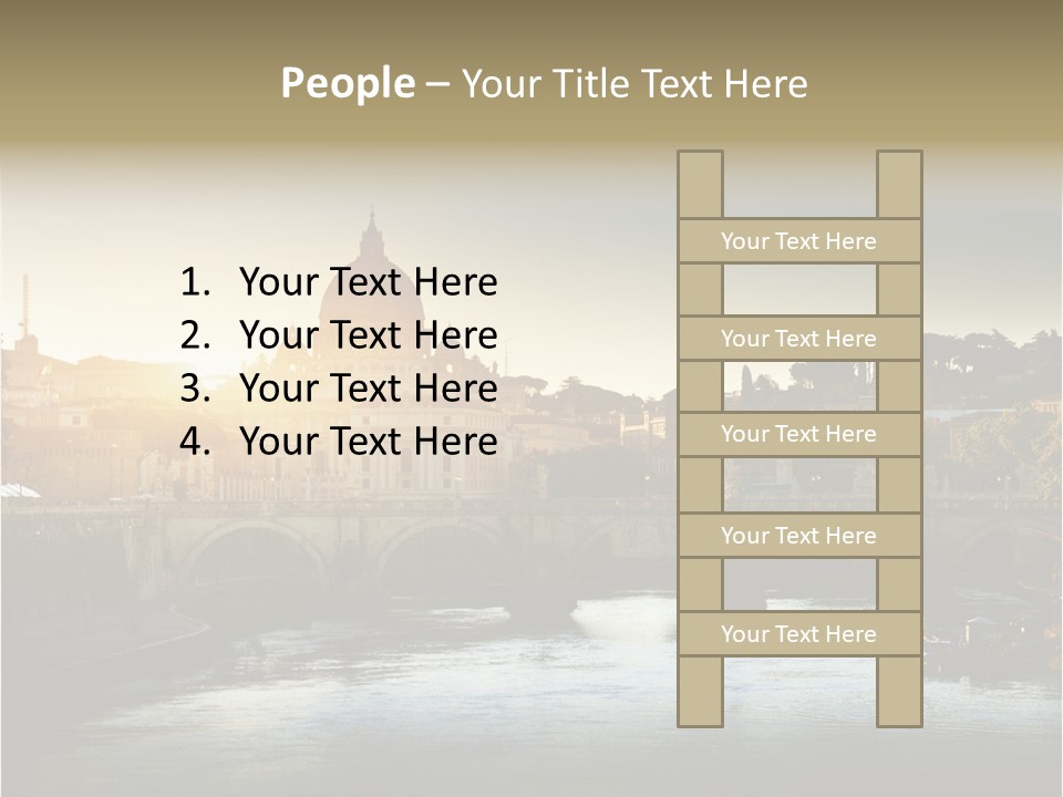 Panoramic River Religion PowerPoint Template