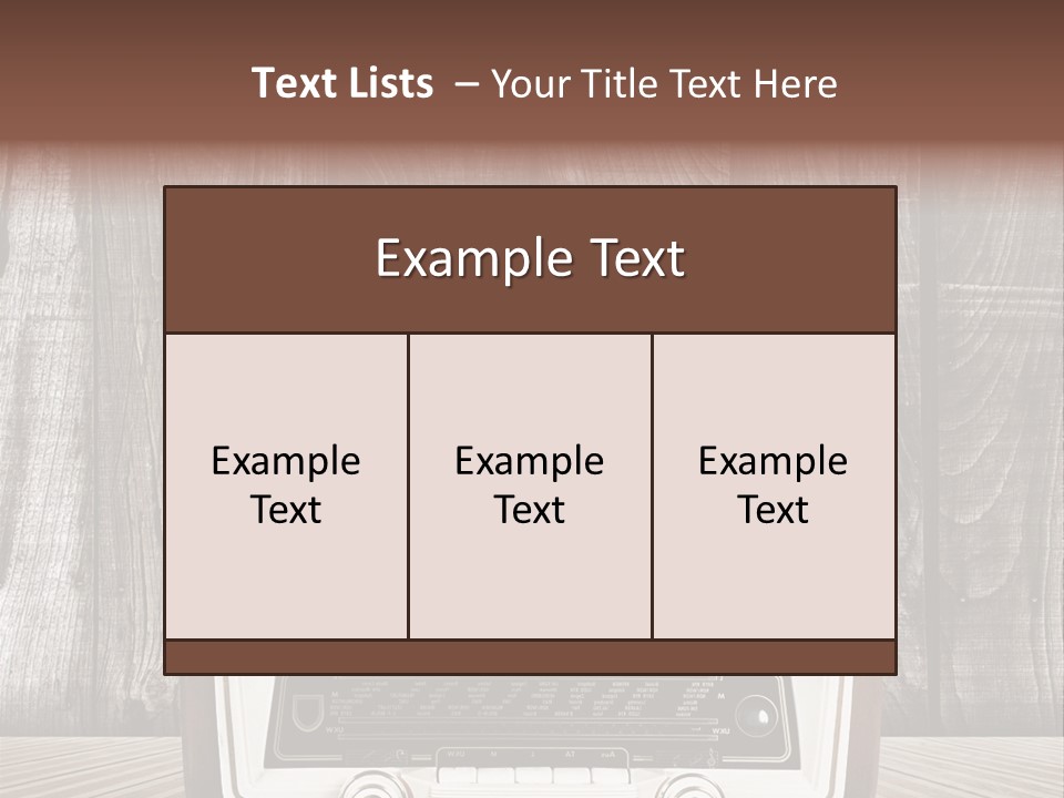 Antique Object Music PowerPoint Template