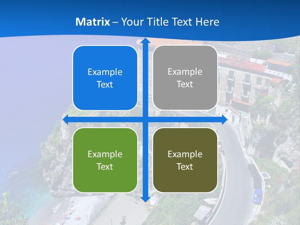 Scenery Beautiful Seaside PowerPoint Template