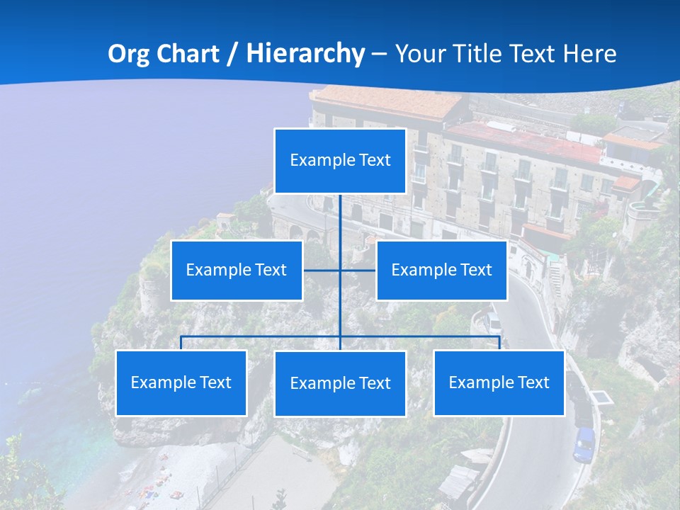 Scenery Beautiful Seaside PowerPoint Template