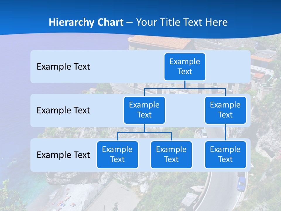 Scenery Beautiful Seaside PowerPoint Template