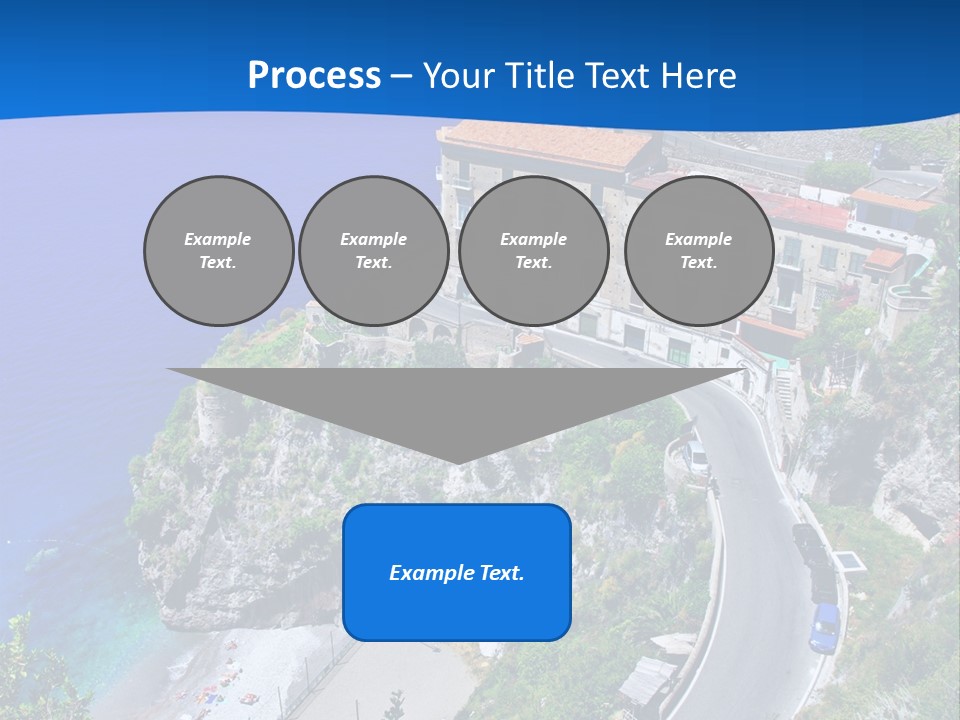 Scenery Beautiful Seaside PowerPoint Template