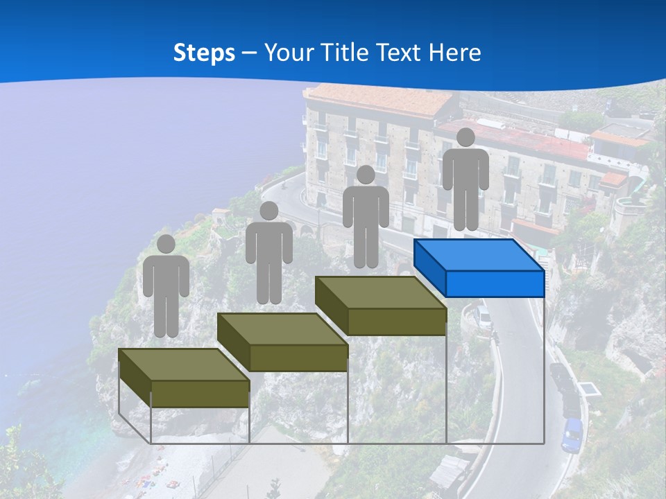 Scenery Beautiful Seaside PowerPoint Template