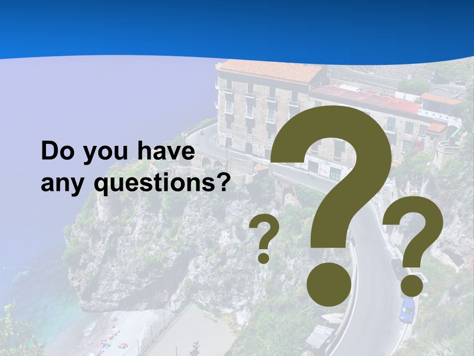 Scenery Beautiful Seaside PowerPoint Template