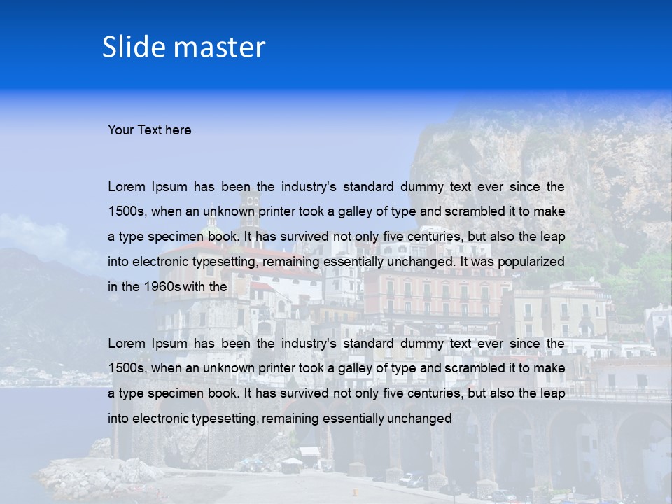 Scenery Tourism Italy PowerPoint Template