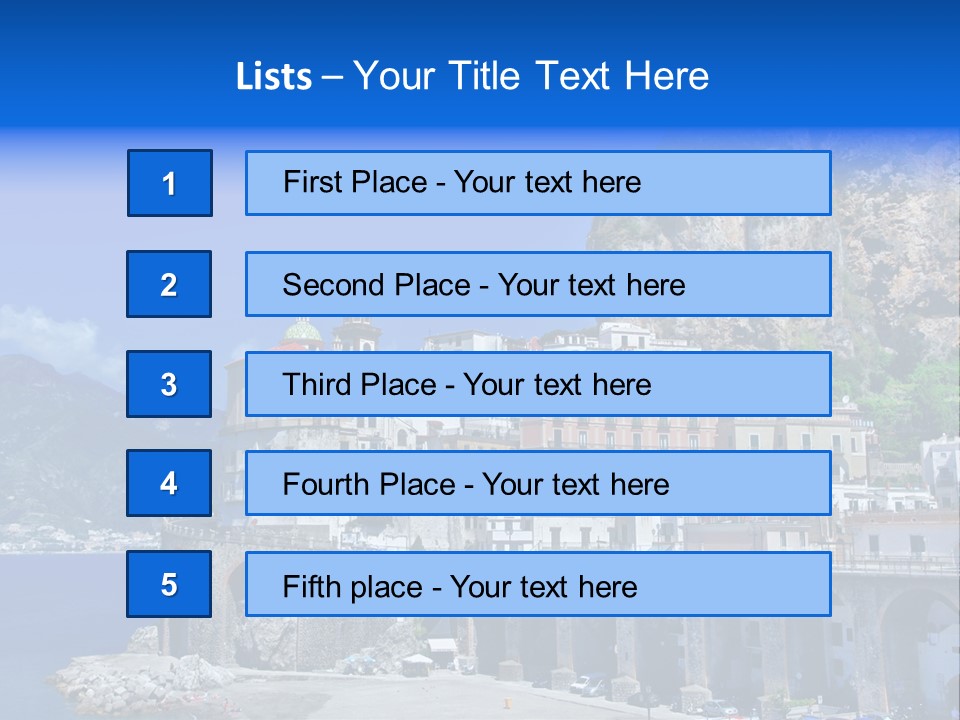 Scenery Tourism Italy PowerPoint Template
