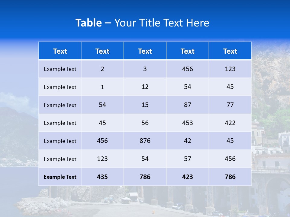 Scenery Tourism Italy PowerPoint Template