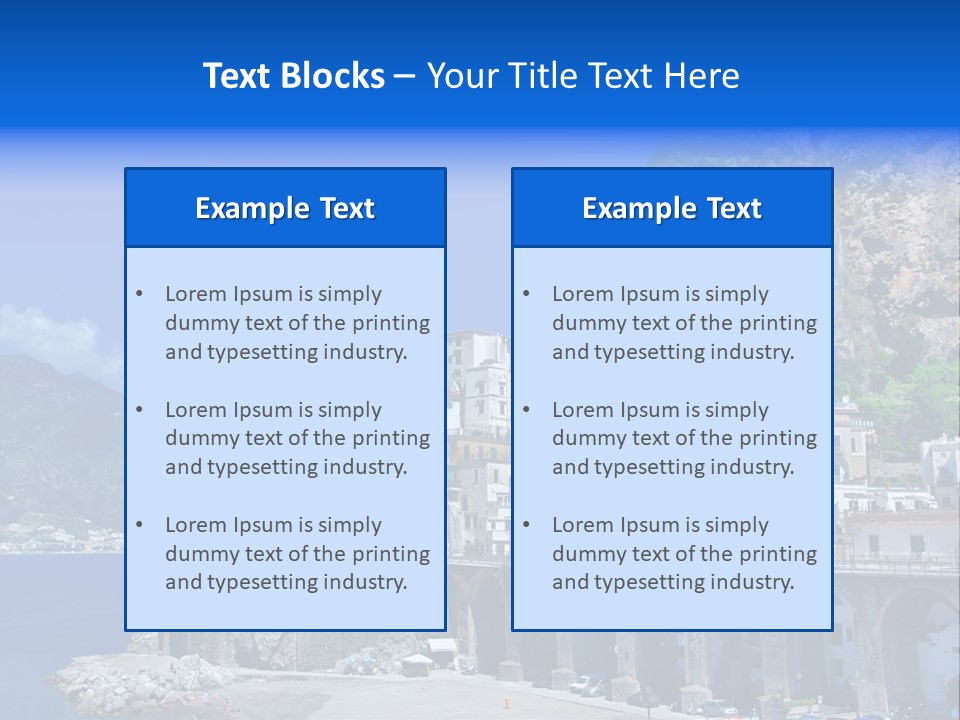 Scenery Tourism Italy PowerPoint Template
