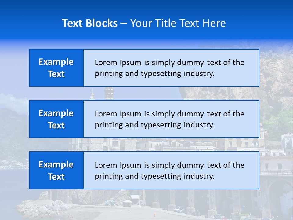 Scenery Tourism Italy PowerPoint Template