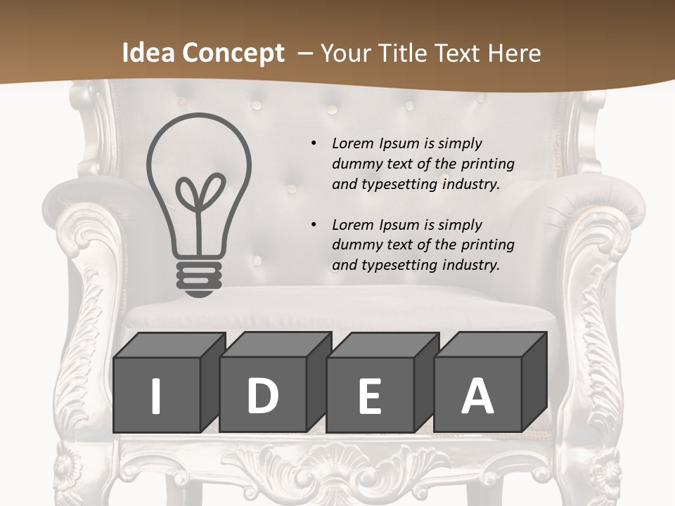 Decorating Sit Copy Space PowerPoint Template