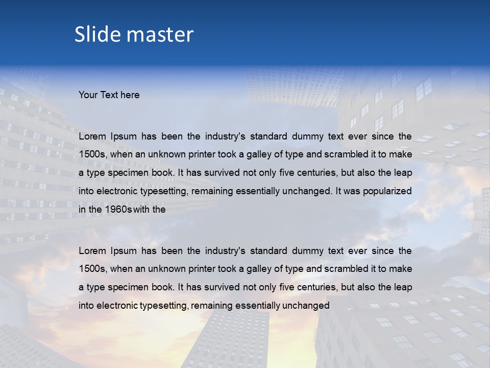 Scenic York Street PowerPoint Template