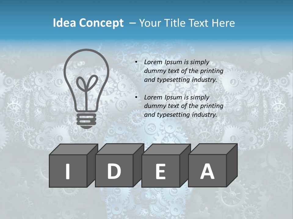 Idea Creativity Communicate PowerPoint Template