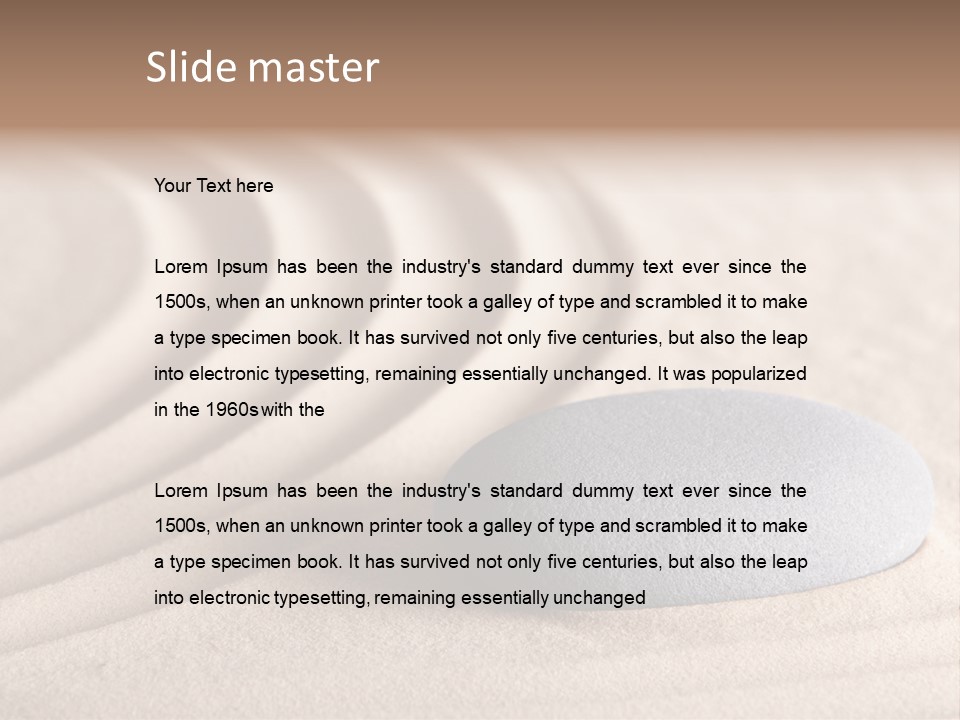 Conceptual Rock Nobody PowerPoint Template