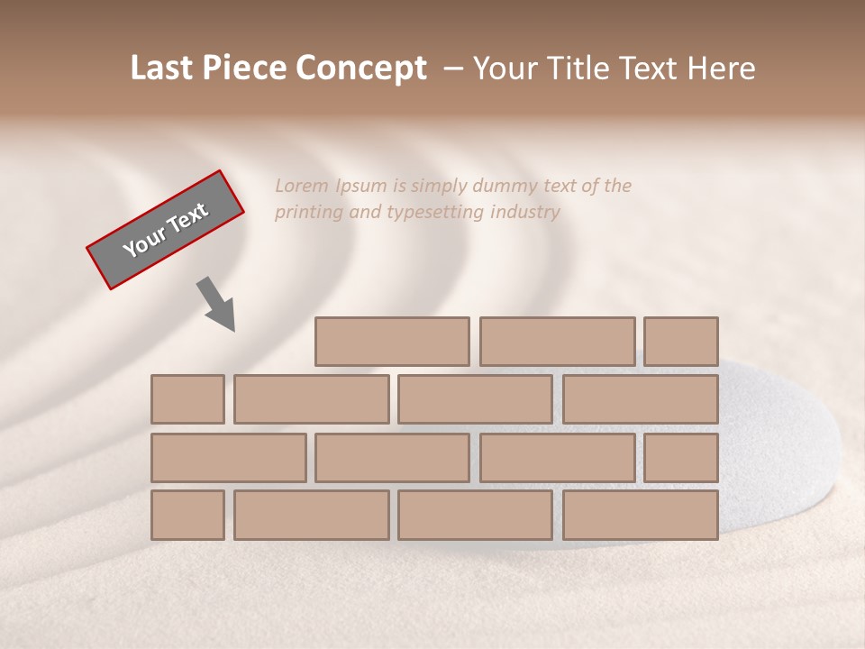 Conceptual Rock Nobody PowerPoint Template