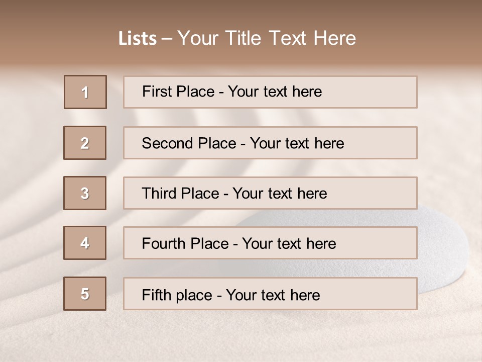 Conceptual Rock Nobody PowerPoint Template
