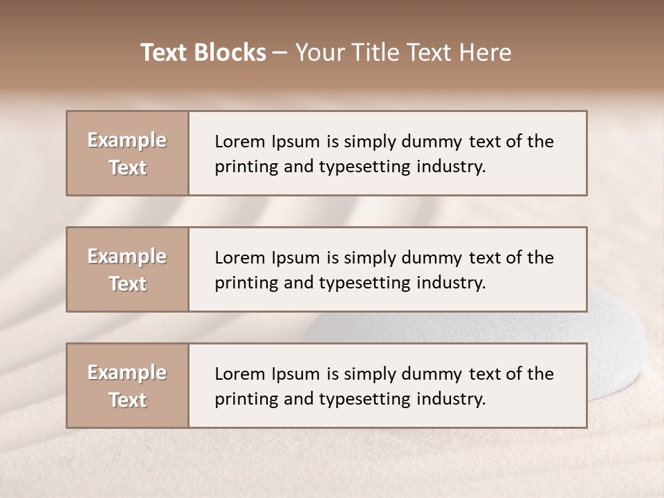 Conceptual Rock Nobody PowerPoint Template