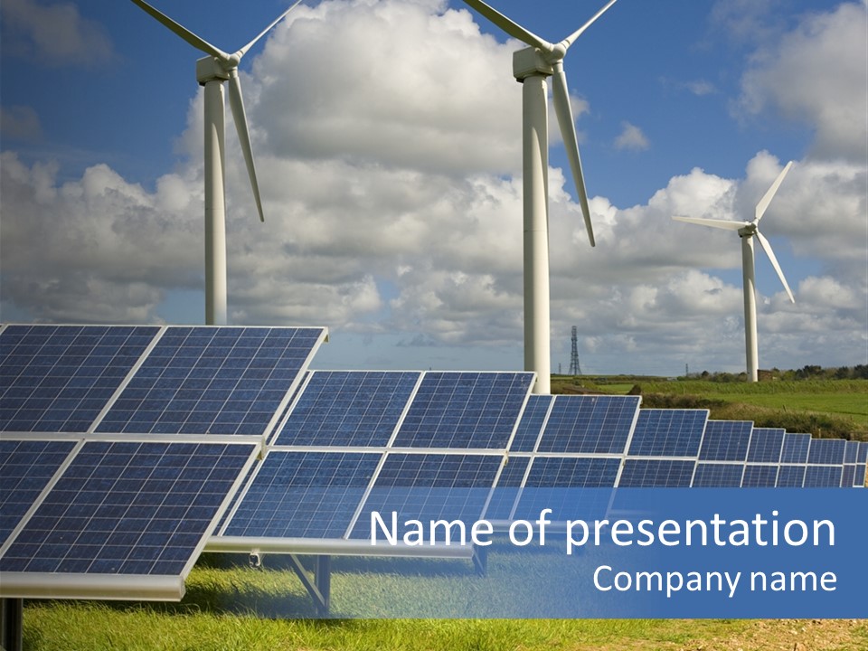 Sustainable Global Turbine PowerPoint Template