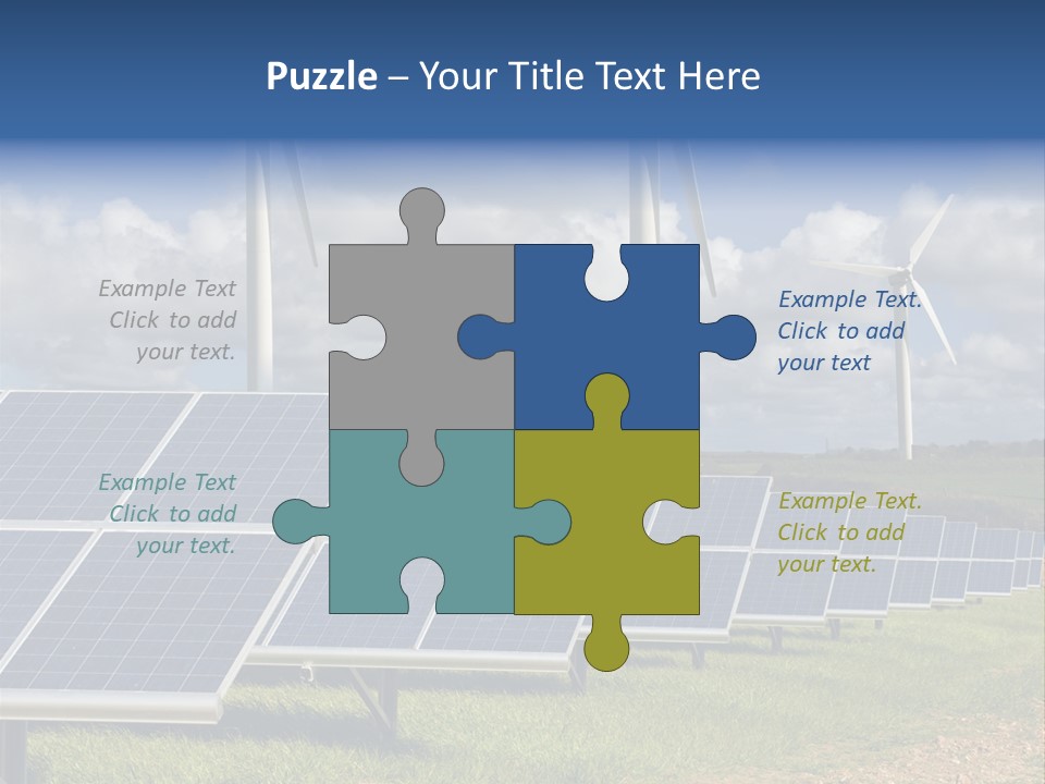 Sustainable Global Turbine PowerPoint Template