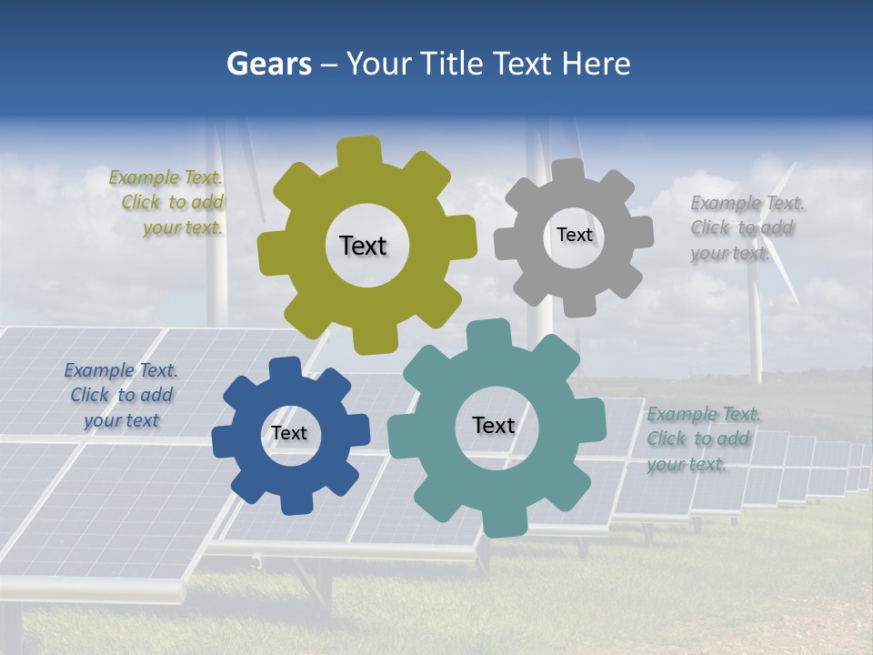 Sustainable Global Turbine PowerPoint Template