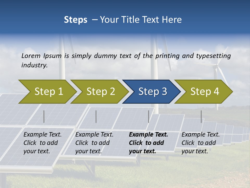 Sustainable Global Turbine PowerPoint Template
