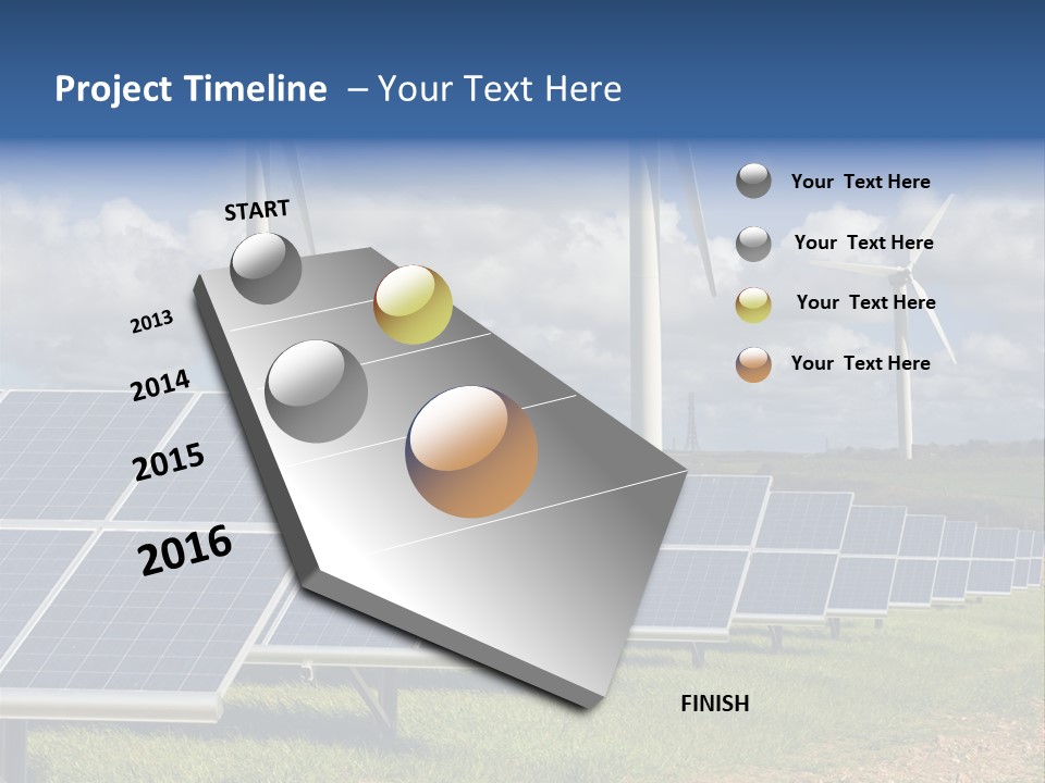 Sustainable Global Turbine PowerPoint Template