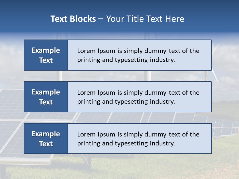 Sustainable Global Turbine PowerPoint Template
