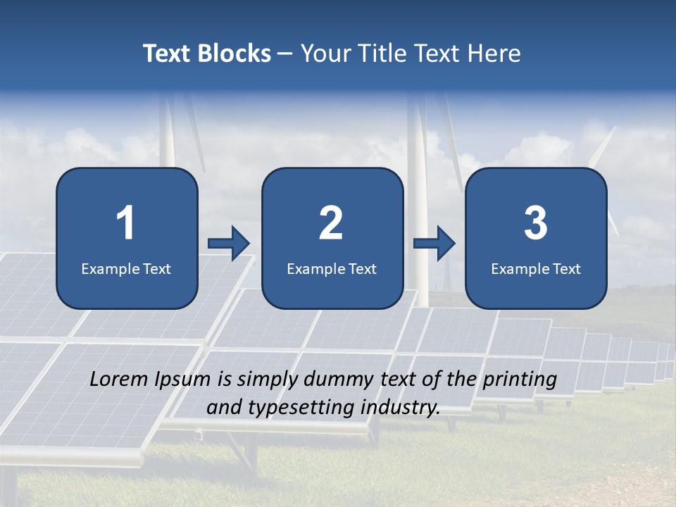 Sustainable Global Turbine PowerPoint Template