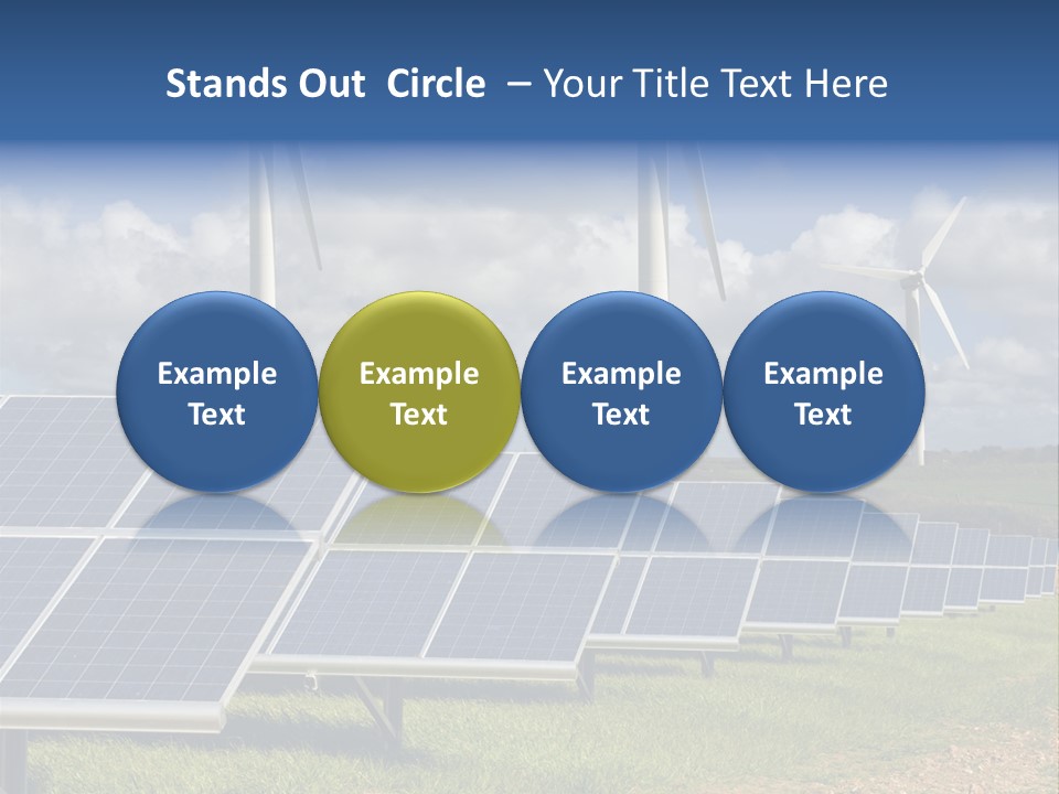 Sustainable Global Turbine PowerPoint Template