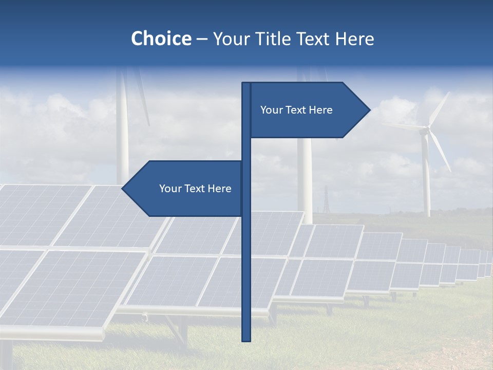 Sustainable Global Turbine PowerPoint Template