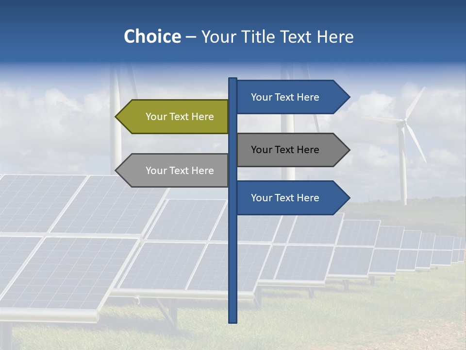 Sustainable Global Turbine PowerPoint Template