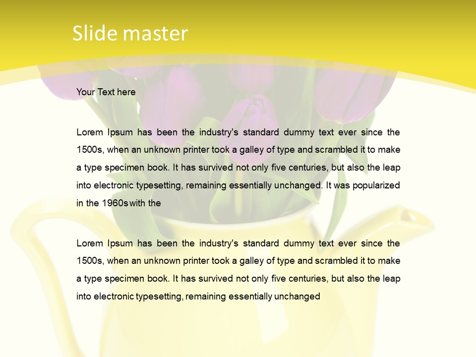 Beauty Floral Surprise PowerPoint Template