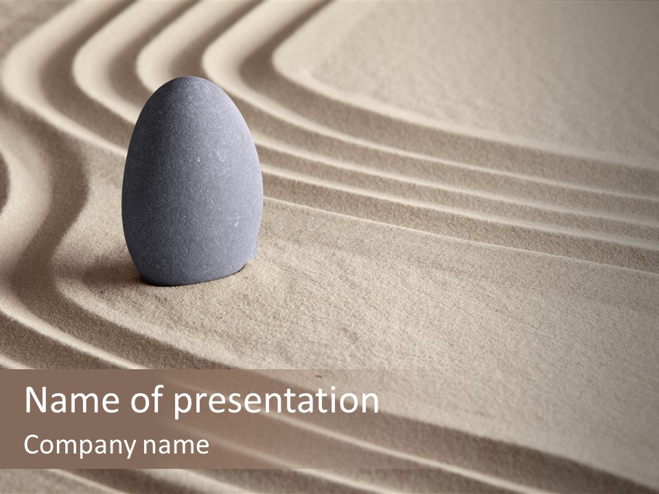 Nobody Serenity Zen PowerPoint Template