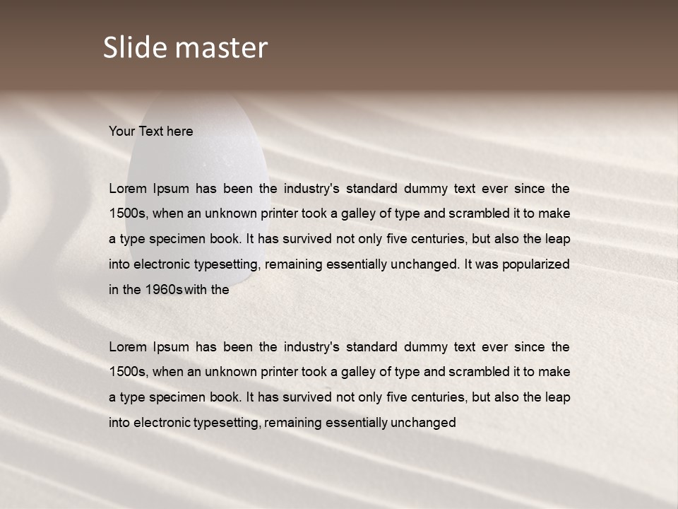 Nobody Serenity Zen PowerPoint Template