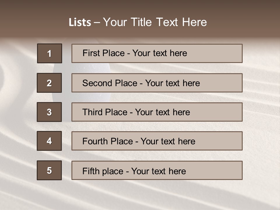 Nobody Serenity Zen PowerPoint Template